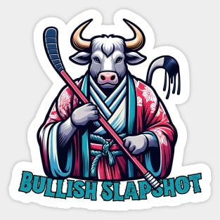 Ice hockey bull Sticker